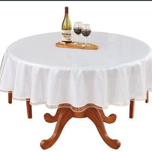 Crystal Clear Vinyl Tablecloth Protector 70" Round